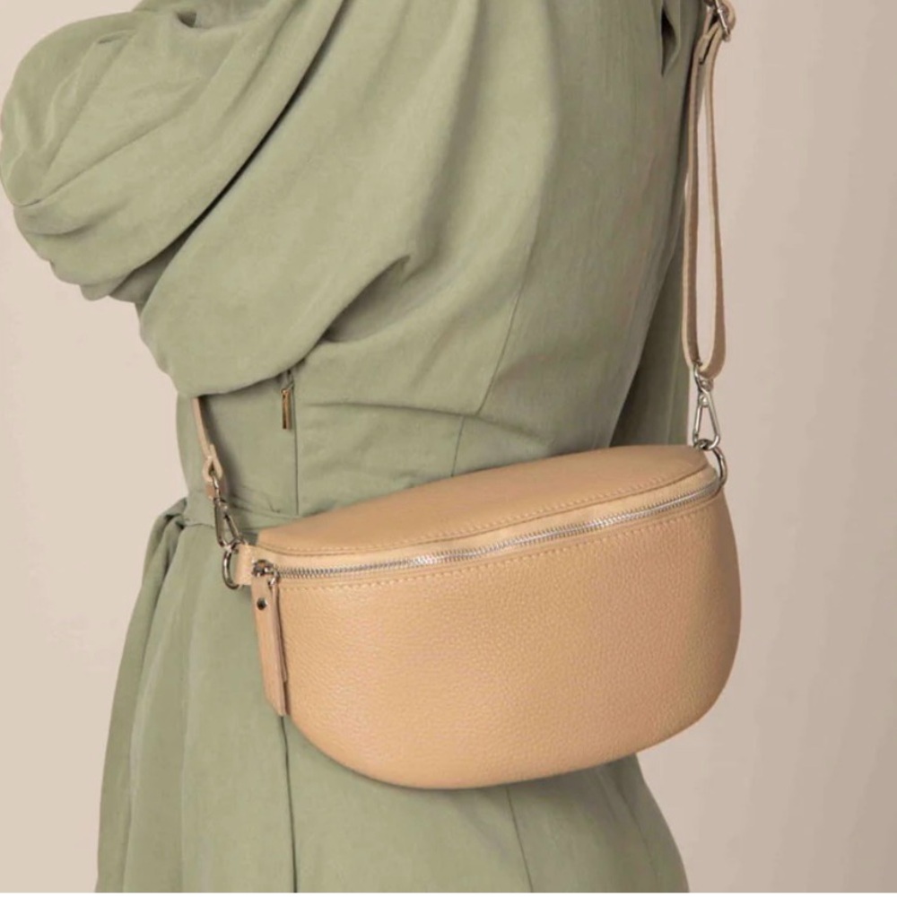 NWT Adoratti Chic Beige Crossbody Bag